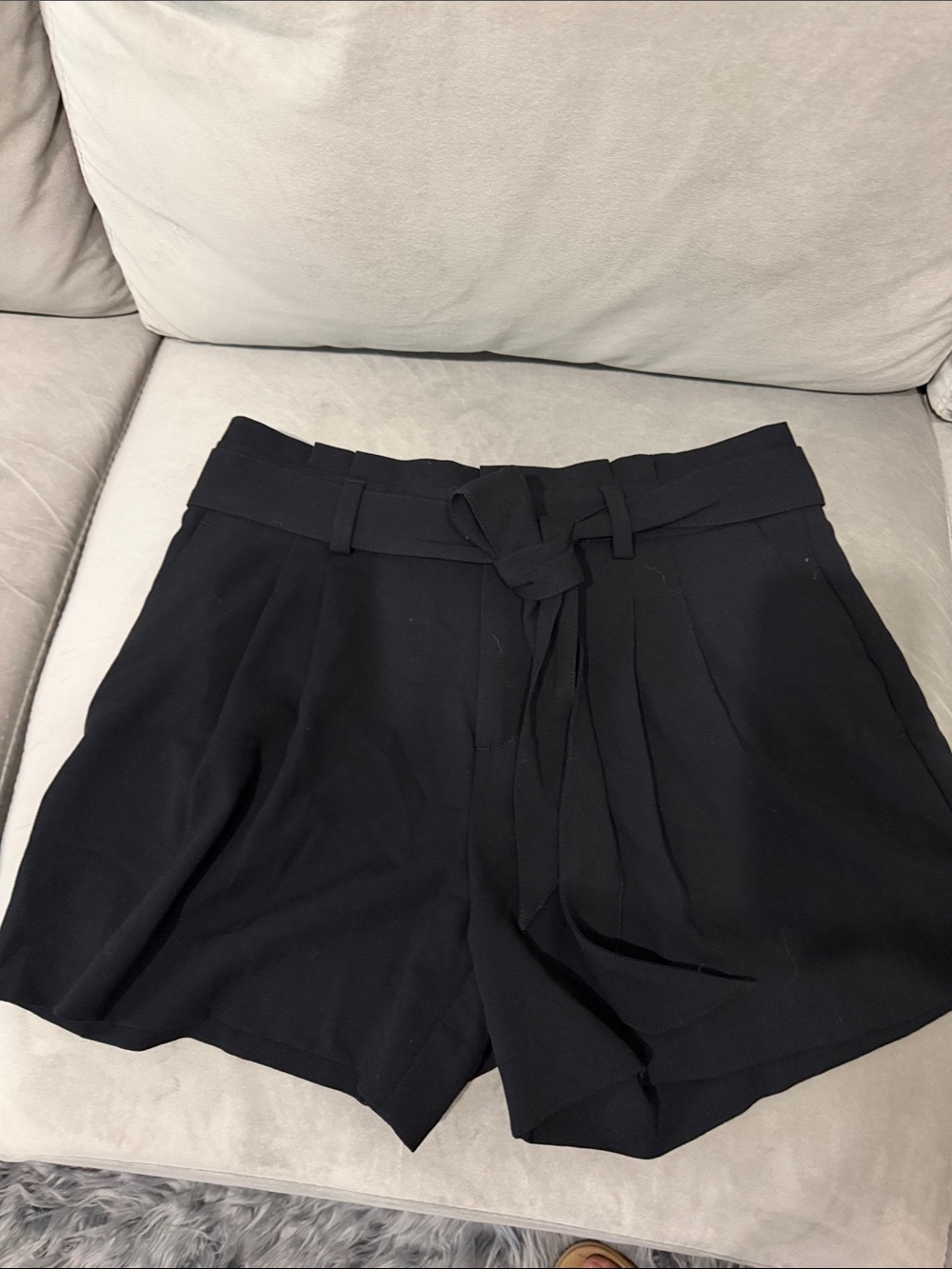 Black Belted Women’s Dress Shorts